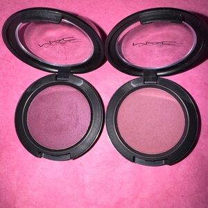 MAC M.A.C. Cosmetics Makeup Blush Lot - Lovecrush, Bikini Blush - Pls. Read